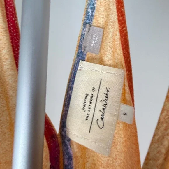 Anthropologie x Carla Weeks Setting Sun Maxi Dress Womens Size Small - Picture 3 of 6